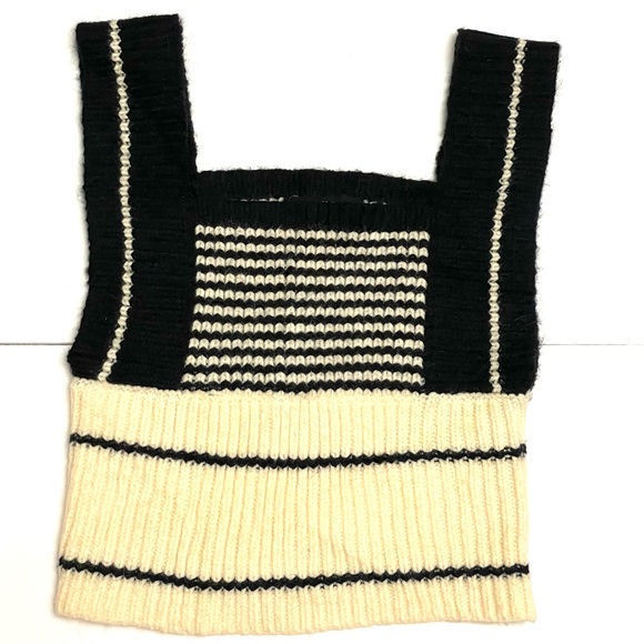 NWT Cider Cream and Black KnitTank Size S - Picture 1 of 6